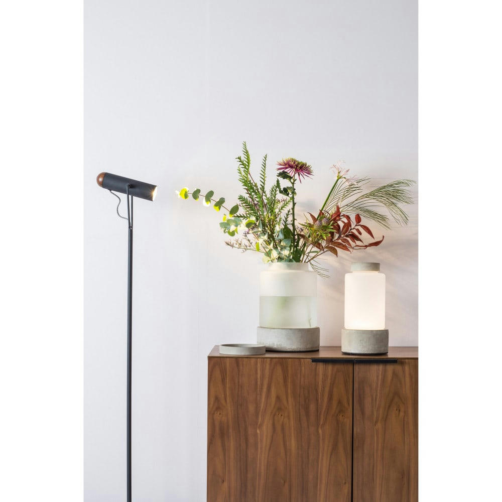 REINA - Vase design en béton L gris béton