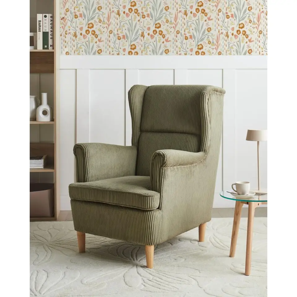 ABSON - Fauteuil - Groen - Corduroy