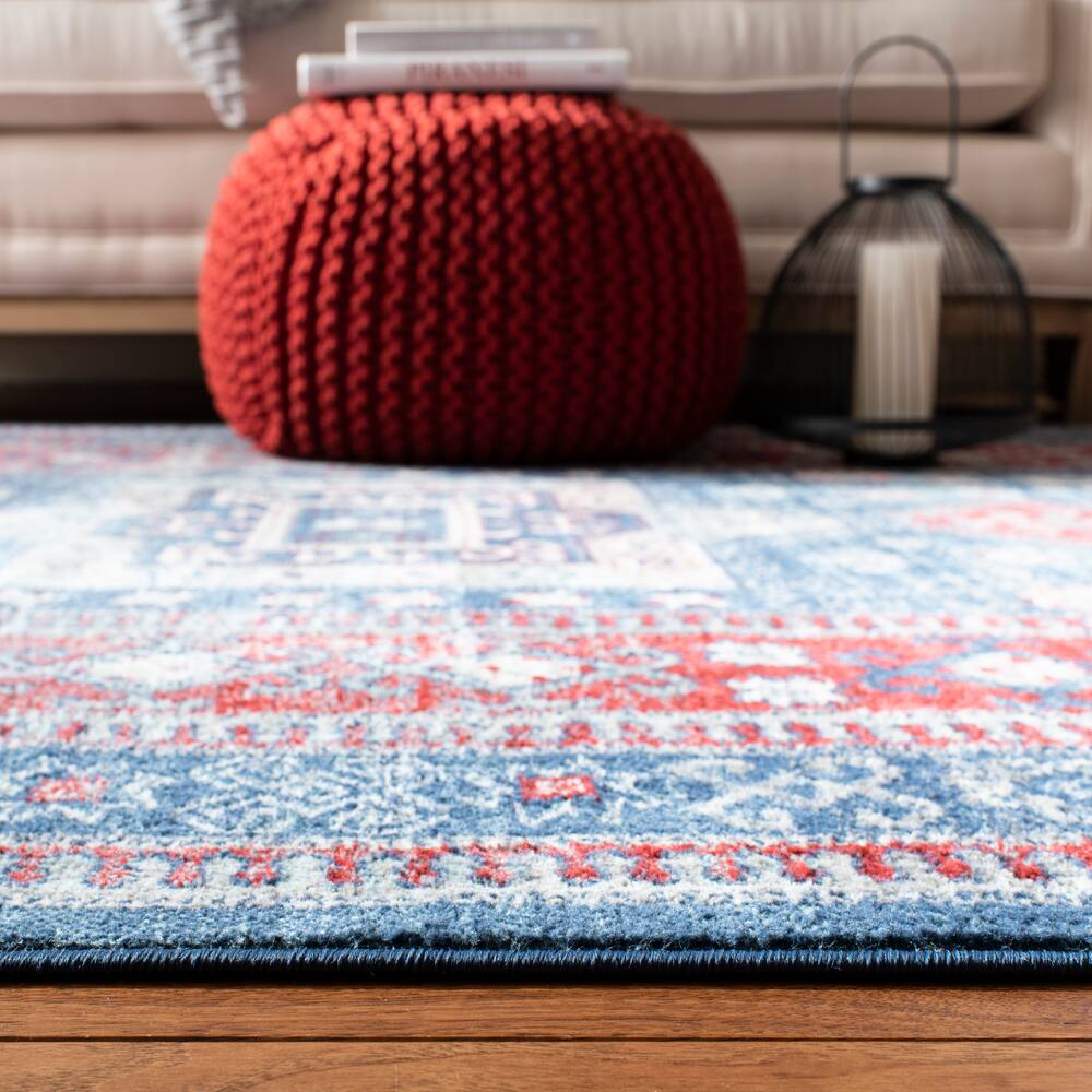 Safavieh Kazak 122 Rug, Red/Blue