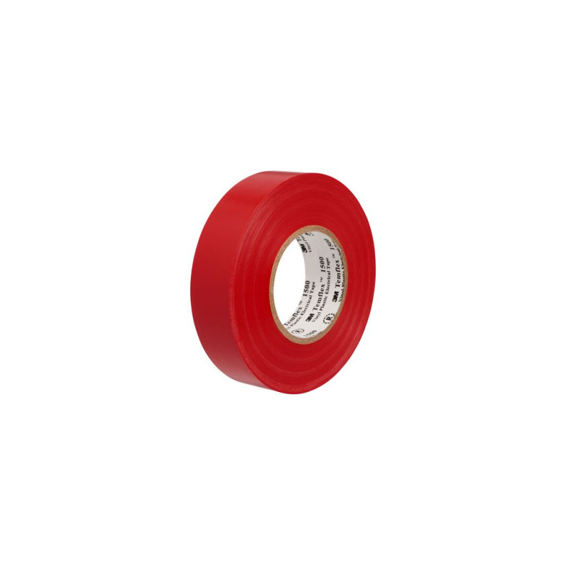 Ruban d'isolation électrique rouge 10 m 2 pièces 3M