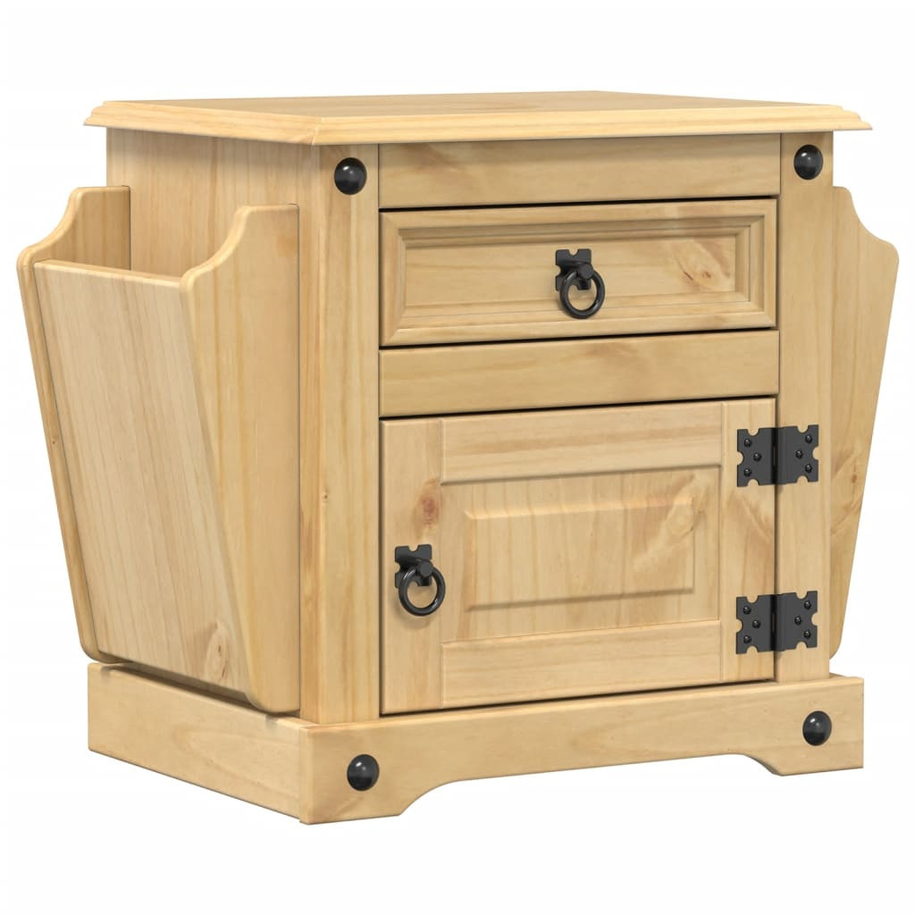 Szafka Nocna Drewniana Komoda Stolik Nocny Do Sypialni 45x35x47.5 cm