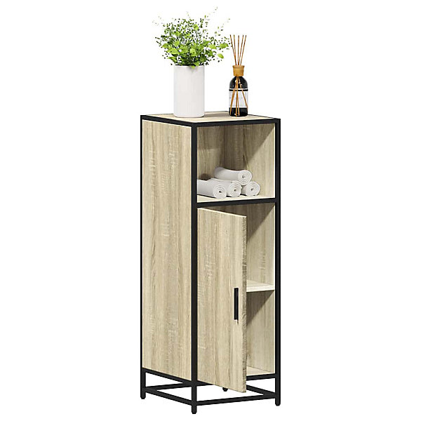 Meuble de salle de bain Chêne Sonoma 35x37,5x100 cm Bois d'ingénierie vidaXL
