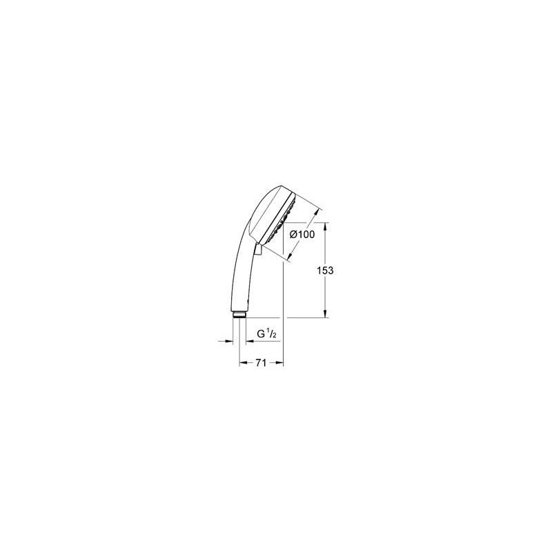 Douchette Vitalio Comfort 100 4 jets GROHE