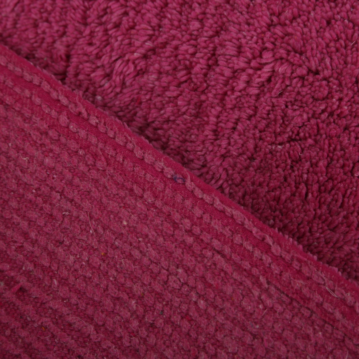 Tappeto bagno 50x80 cm in cotone magenta