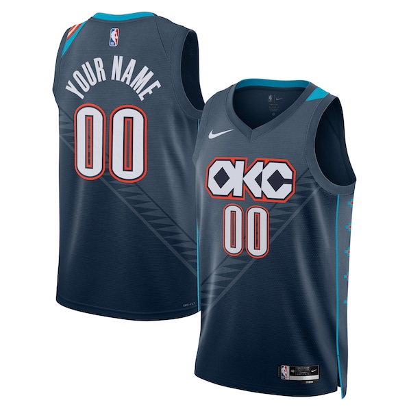 Oklahoma City Thunder Nike Unisex 2025/26 City Edition Swingman Custom Jersey - Blue