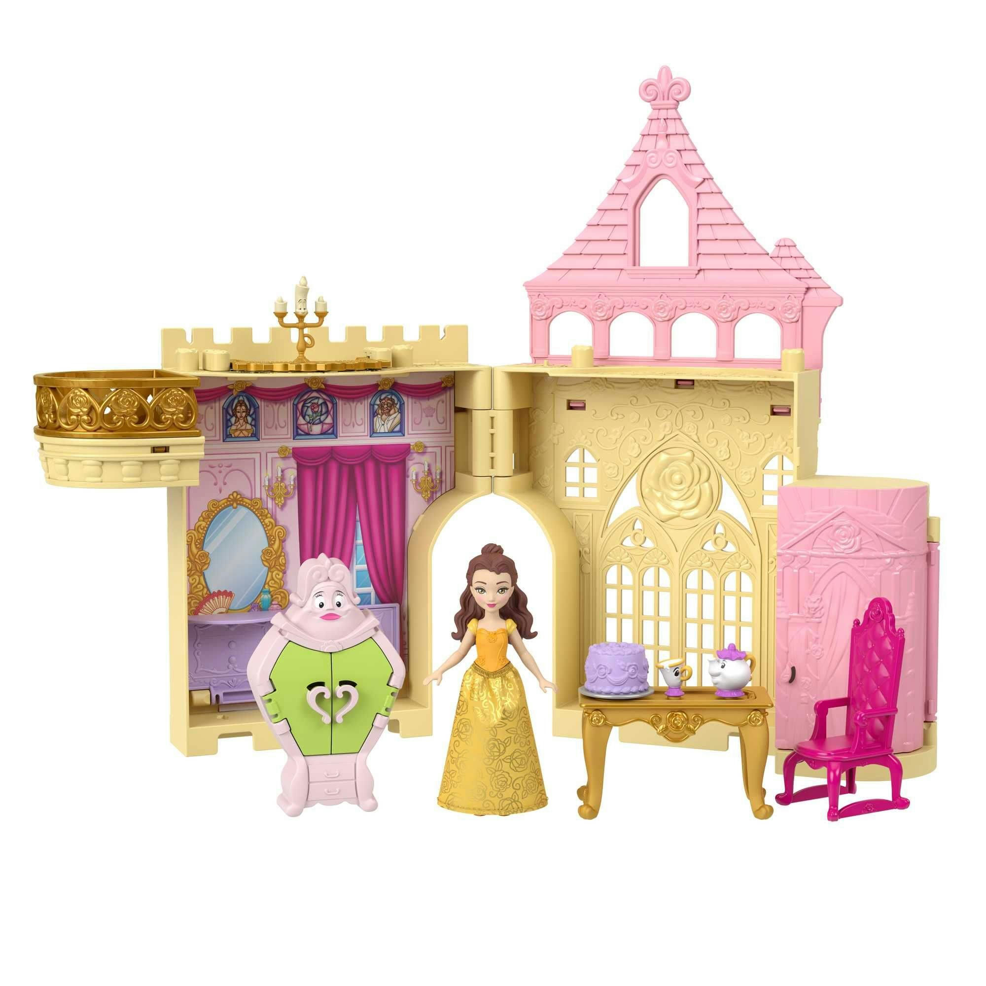 Disney Princess Doll & Castle Playset, Assorted Styles, Ages 3+
