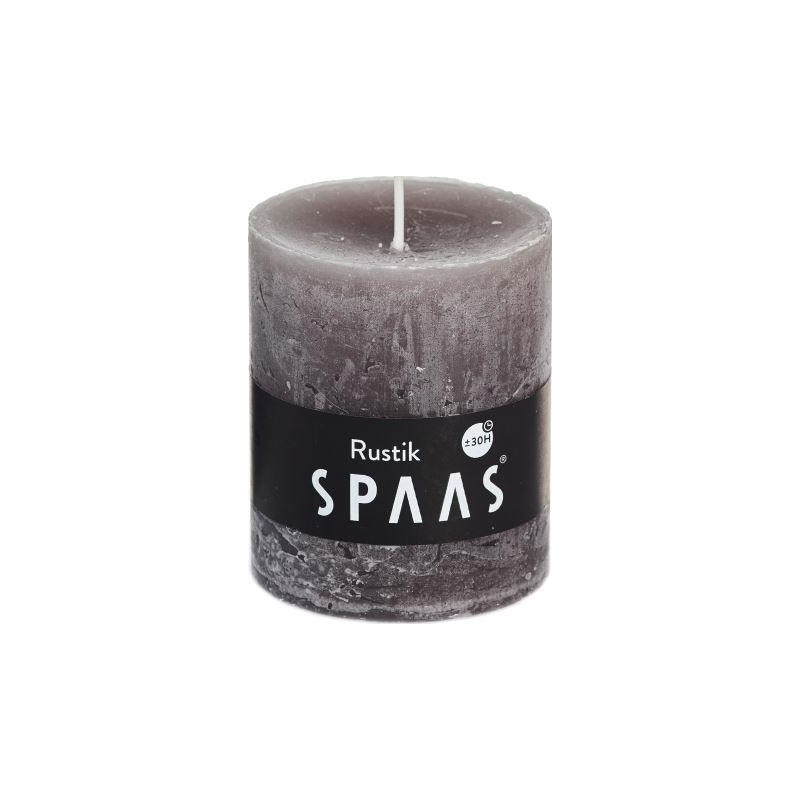 Bougie rustique Cylindre taupe Ø 7 x 8 cm