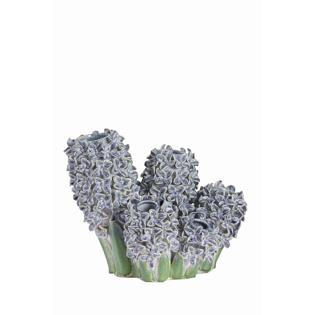 Light & Living vaas Flower - blauw - 35x21x28cm