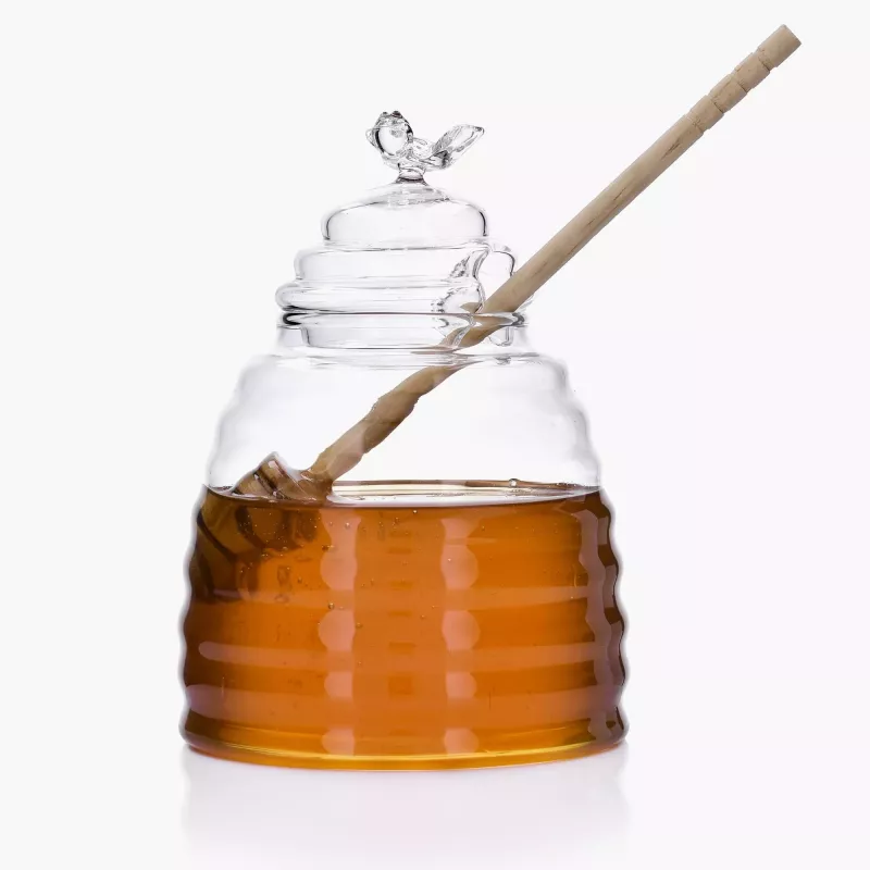 Słoik na miód z łyżeczką DUKA HONEY 500 ml szkło