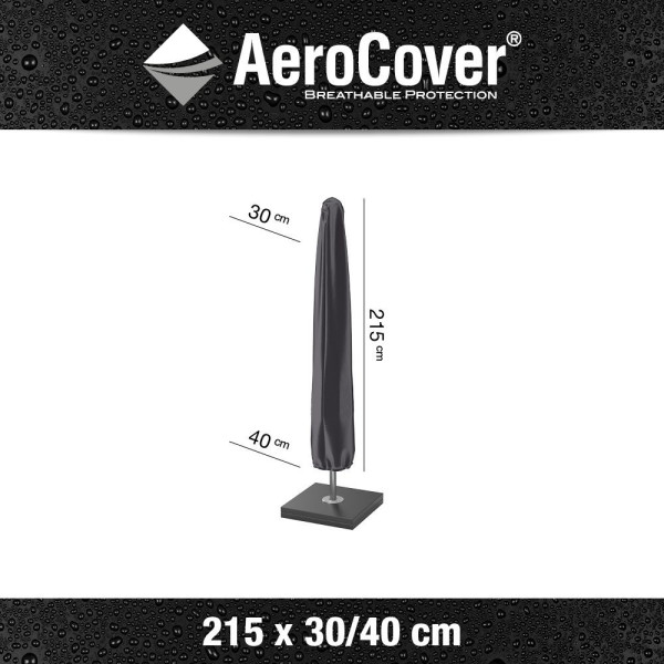 Pokrowiec na parasol ogrodowy 7984 Ø30-40x215 AeroCover antracytowy
