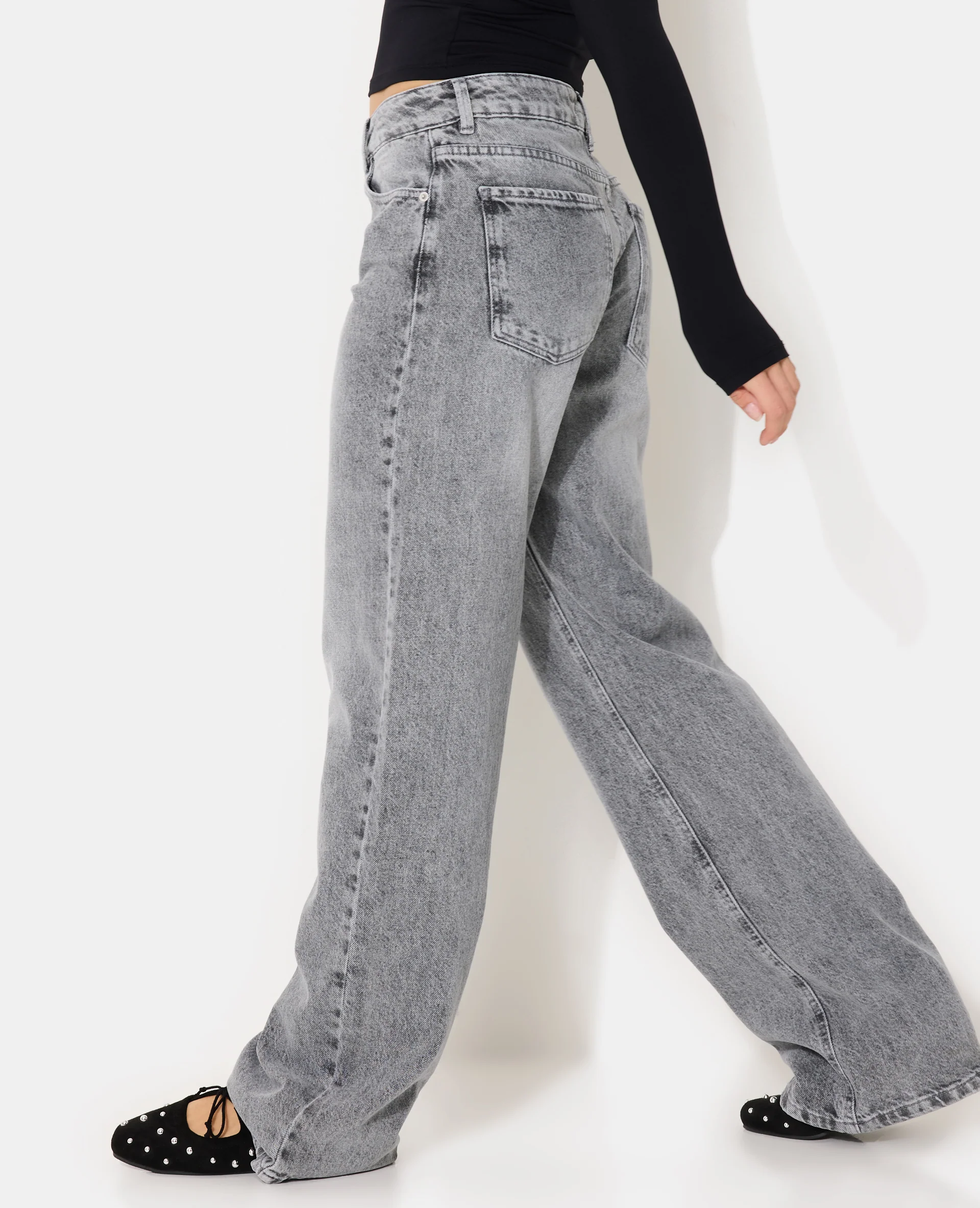 J71-3 / Jean wide taille basse