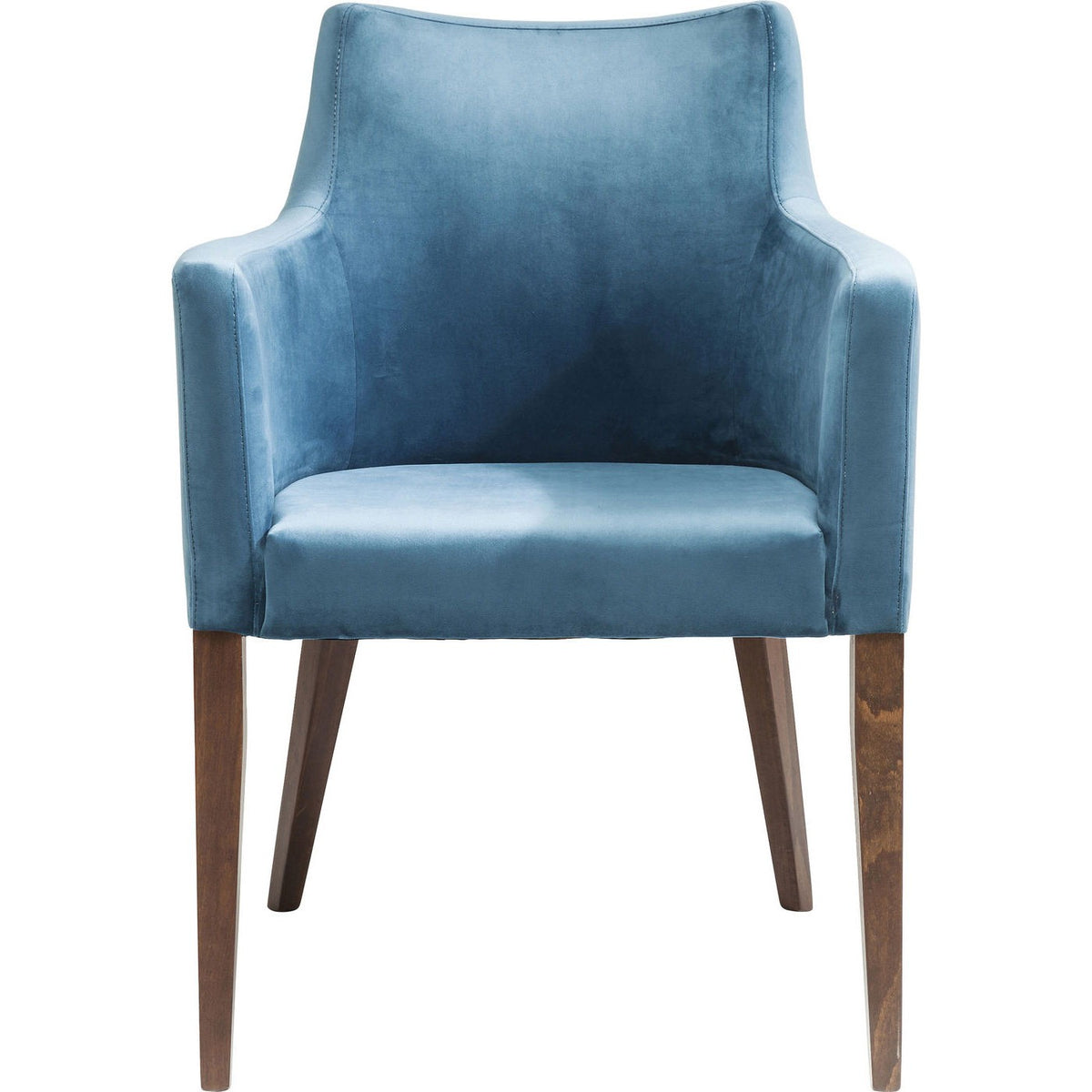 Kare Design Stoel met armleuningen Mode fluweel blauw