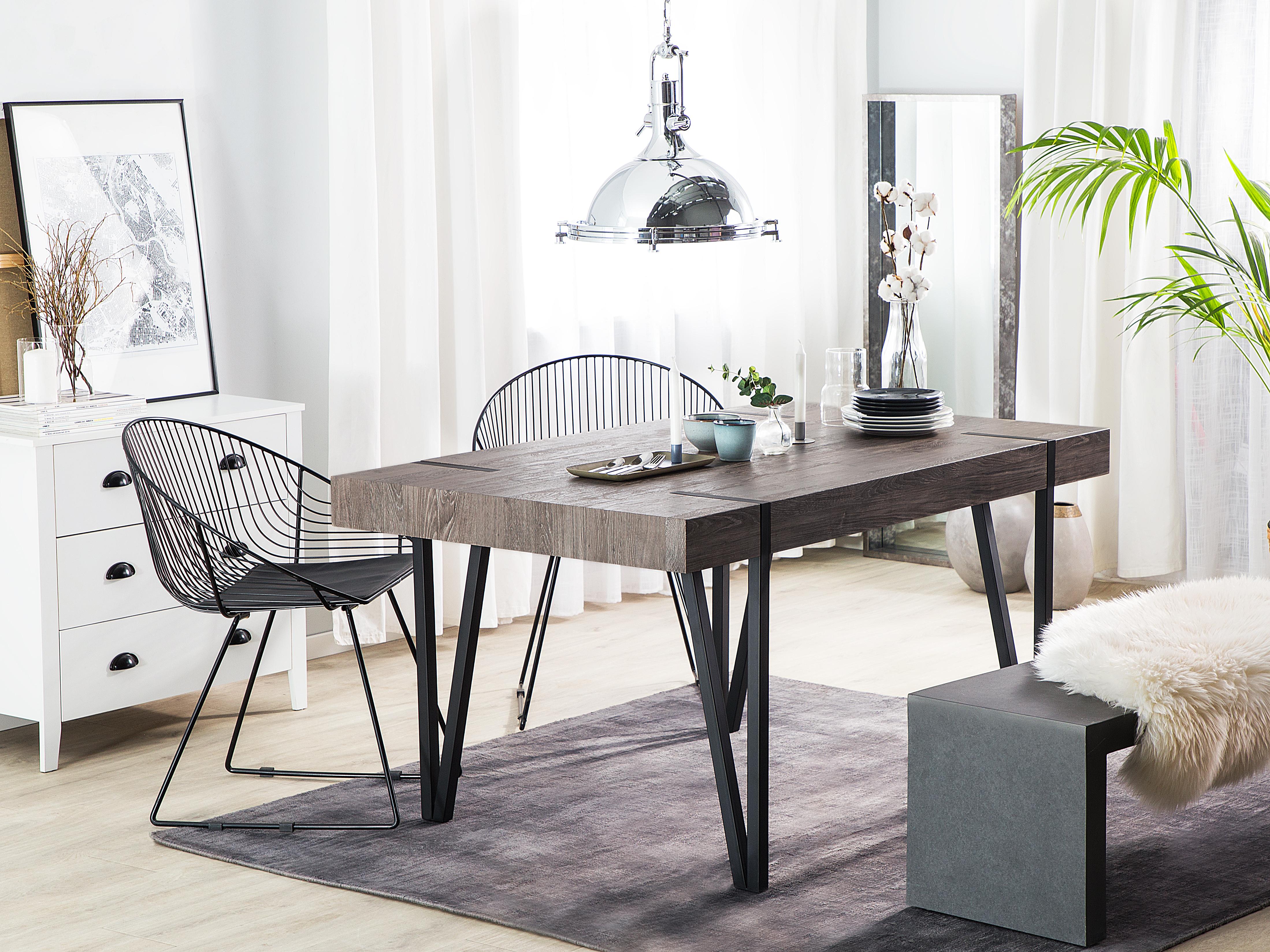 Dining Table ADENA Brown 180 cm 90 cm
