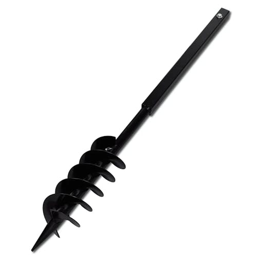 NNEVL Ground Drill with Handle 100 mm with Extension Tube 9 m Steel