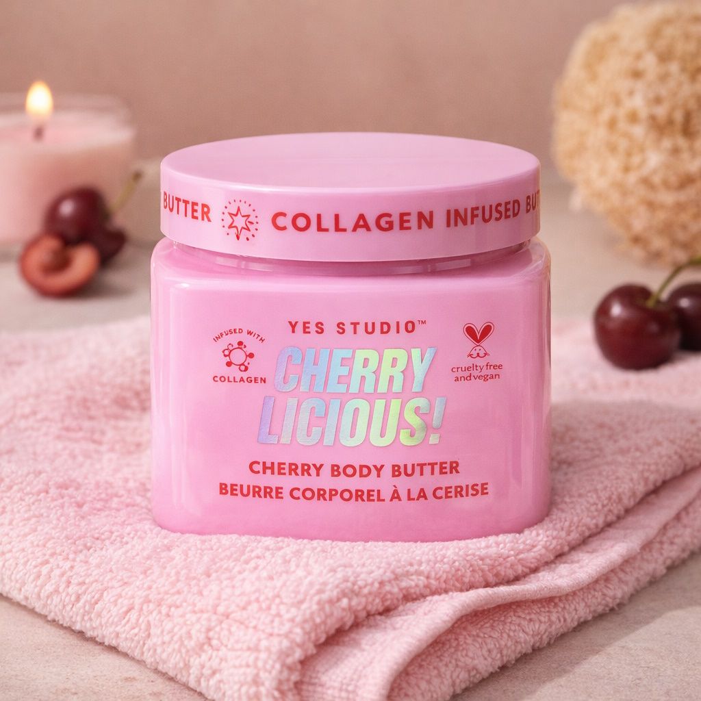 Yes Studio Cherry Licious Collagen Infused Body Butter 400g