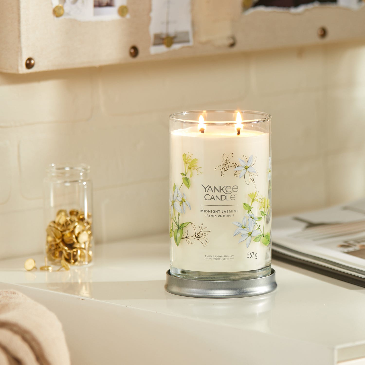 Candela Midnight Jasmine in barattolo grande Yankee Candle