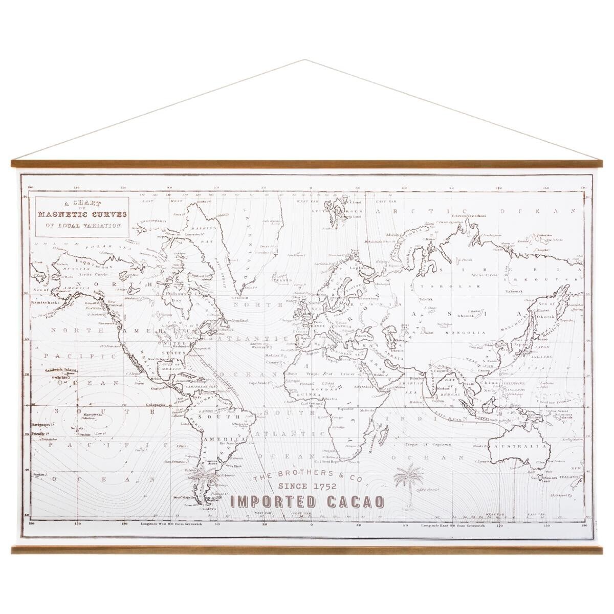 Canvas"Mapmonde" 110x73 cm