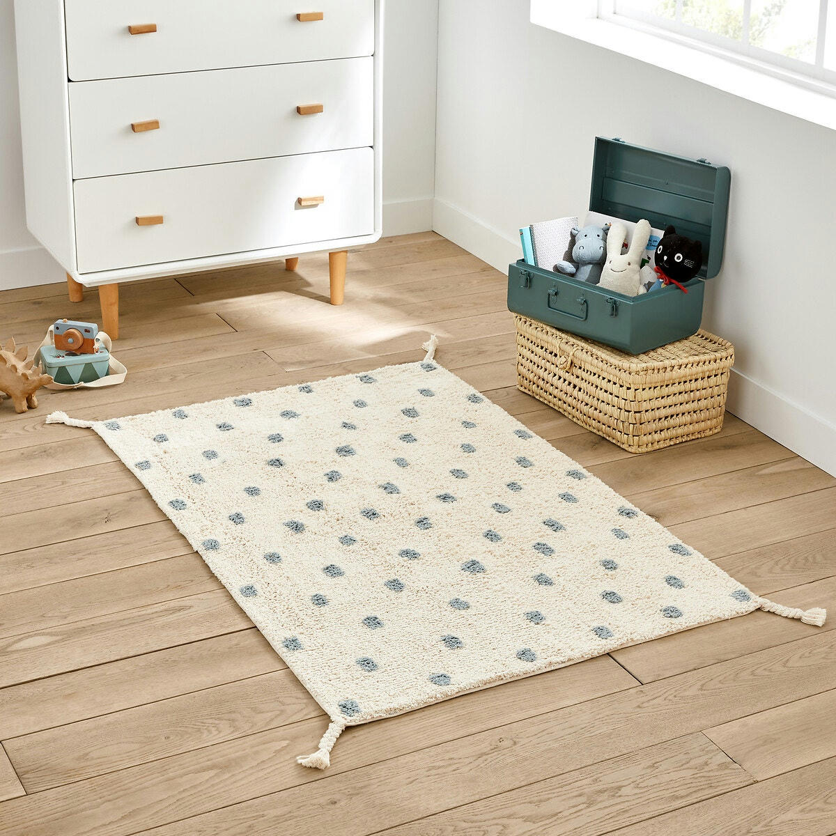 Tapis à pois enfant coton, Jay