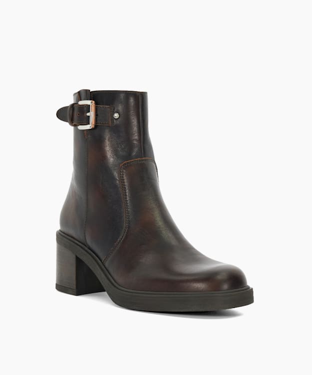 Parlowe Brown - Chunky Heel Ankle Boot