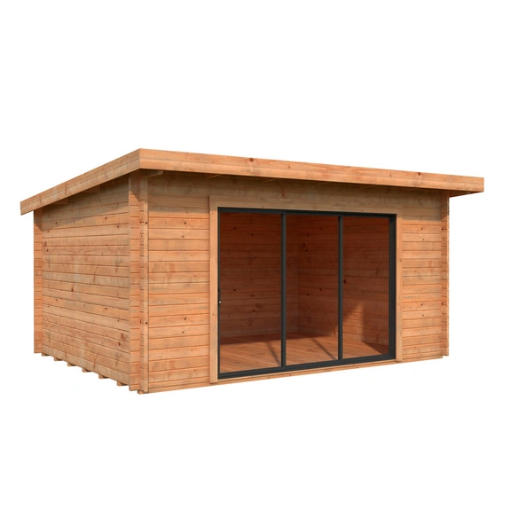 Gartenhaus »Lea Slide Plus«, B x H x L: 450 x 244 x 330 cm, Braun, tauchgrundiert