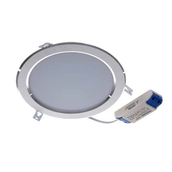 Oprawa wpuszczana LUXRAM srebrno-szara LED 16W 4000K 1550lm IP20 Italux