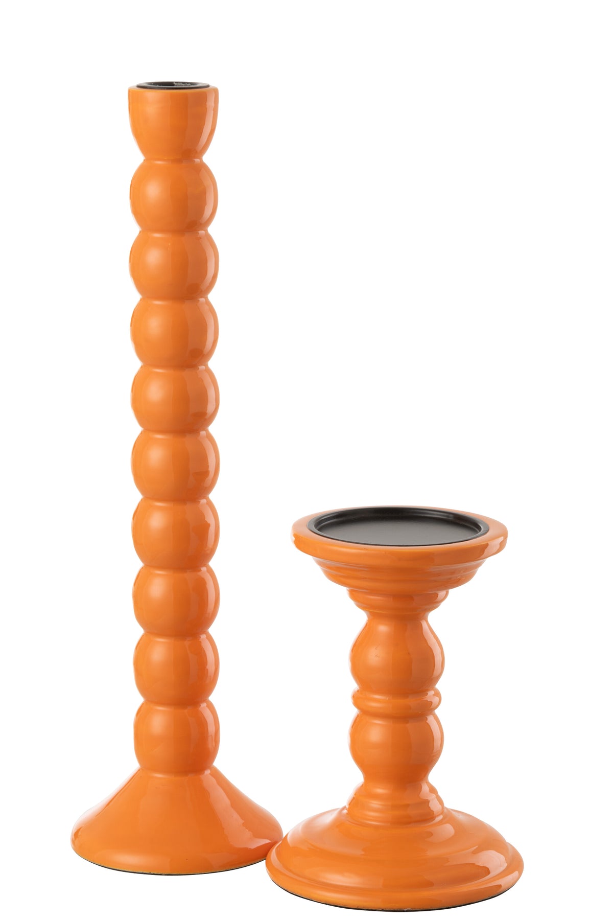 J-Line kandelaar - mangohout - oranje