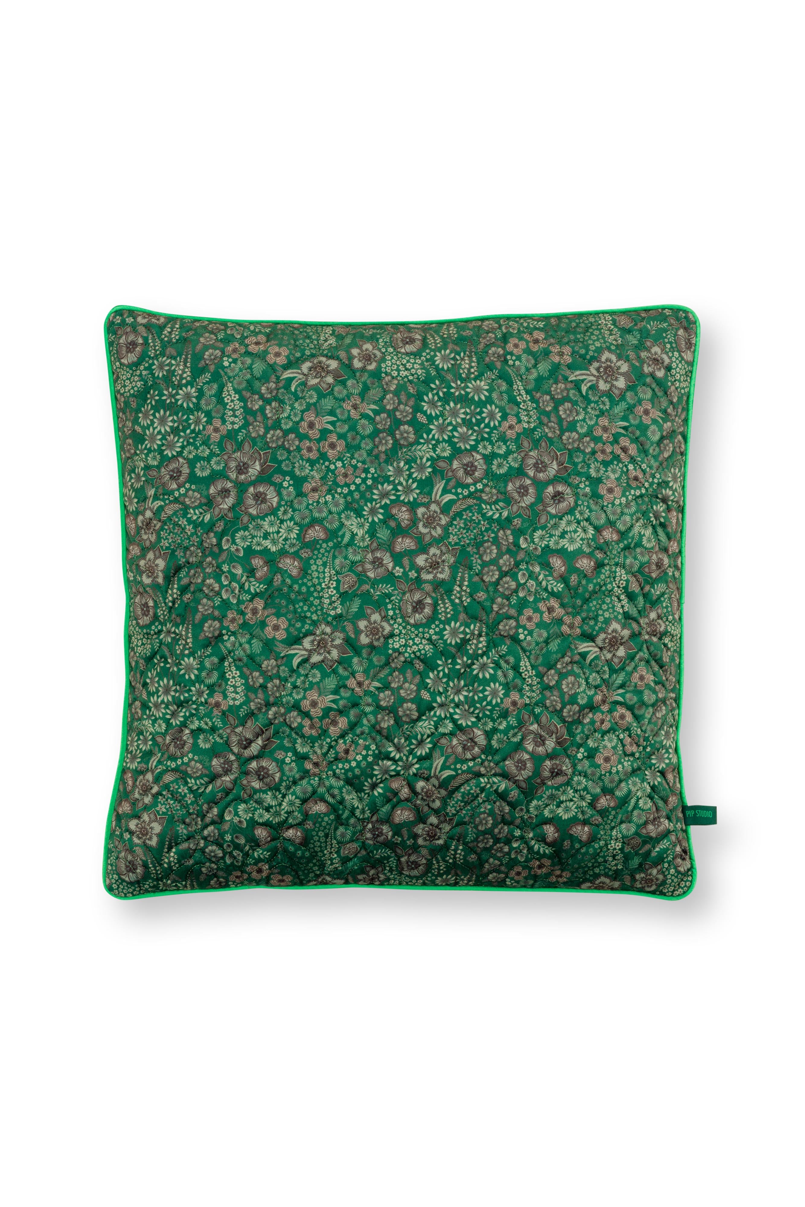 Pip Studio Sierkussen Quilted Daisy Dreams - Groen - 50x50cm