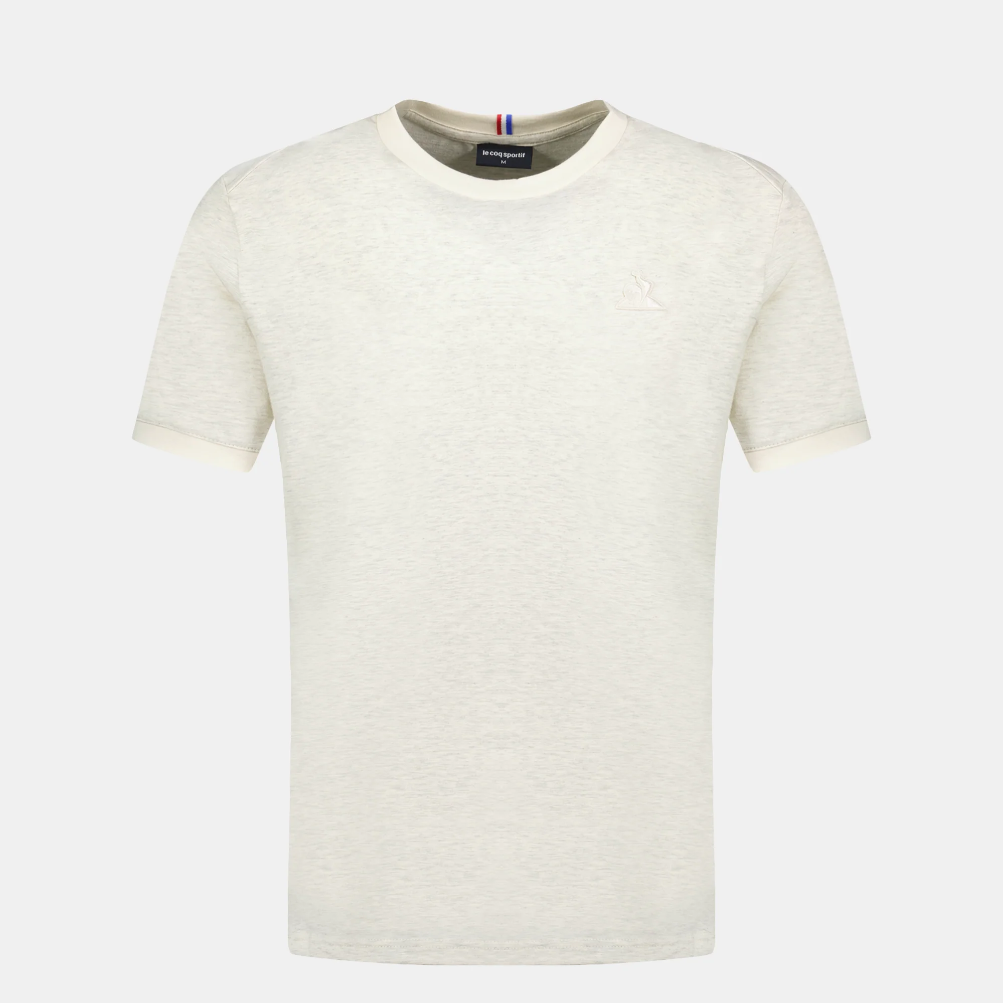 T-shirt Essentiel en jersey de coton avec logo brodé ton sur ton