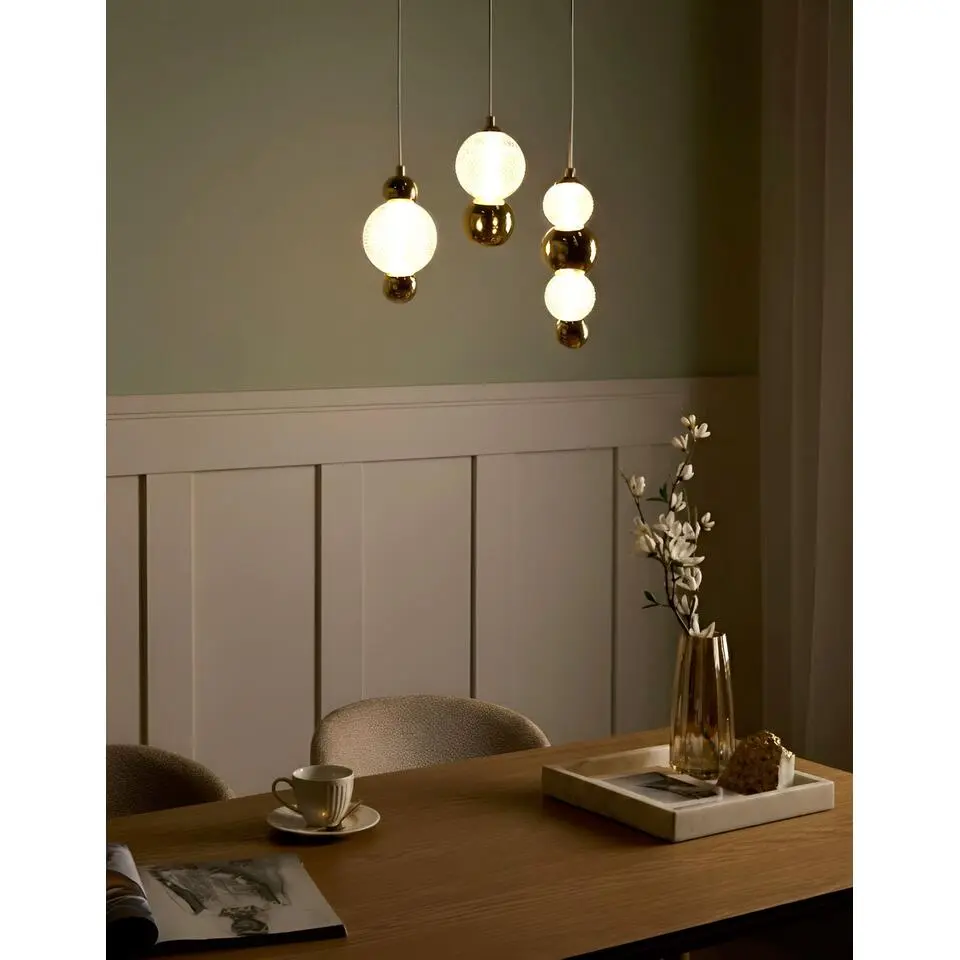 SORA - Hanglamp LED - Goud - Glas