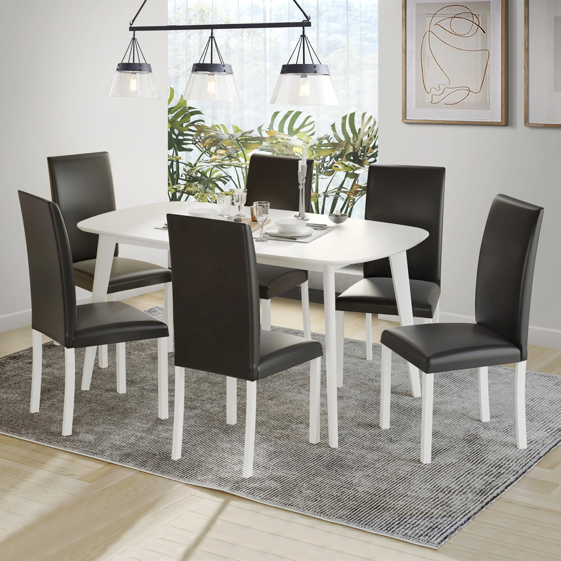 CraftPorch Classy Modern 7-piece Dining Set