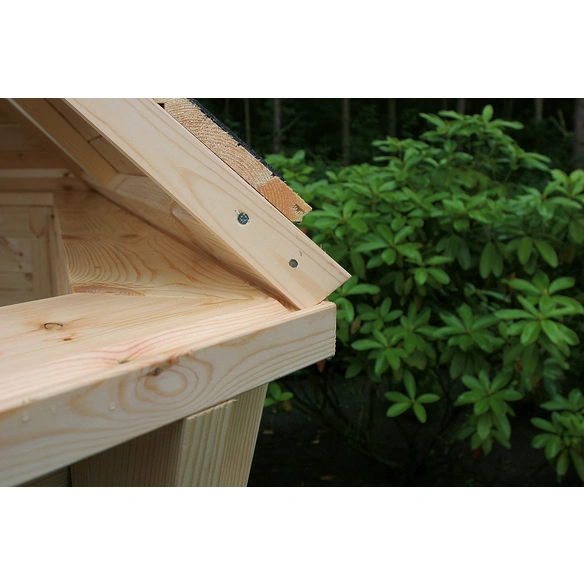 Grillkota, Kiefernholz, natur, BxT: 426 x 574 cm