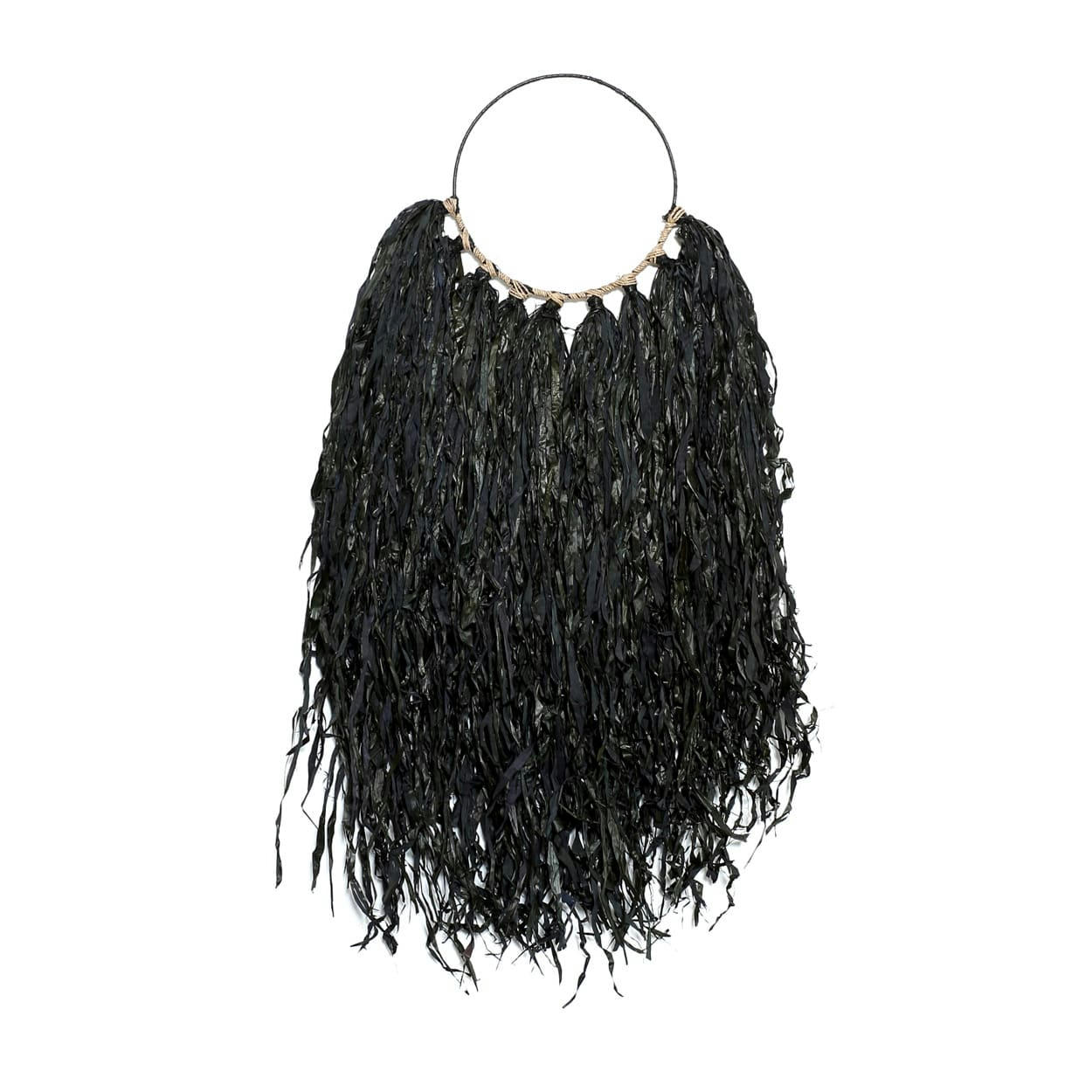 USED TO BE WILD - Décoration suspendue en raphia noir