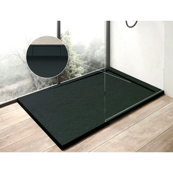 Duschwanne »Zona«, BxT: 90 x 160 cm, anthrazit