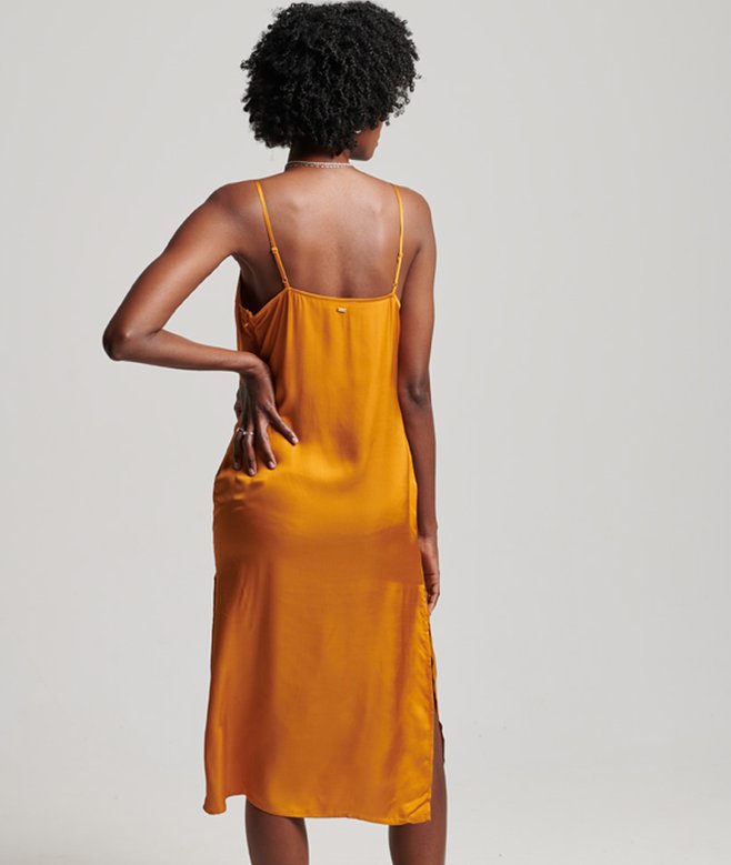Satin Cami Midi Dress