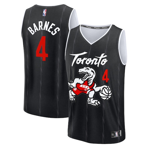 Scottie Barnes Toronto Raptors  2025/26 City Edition Fast Break Jersey - Black
