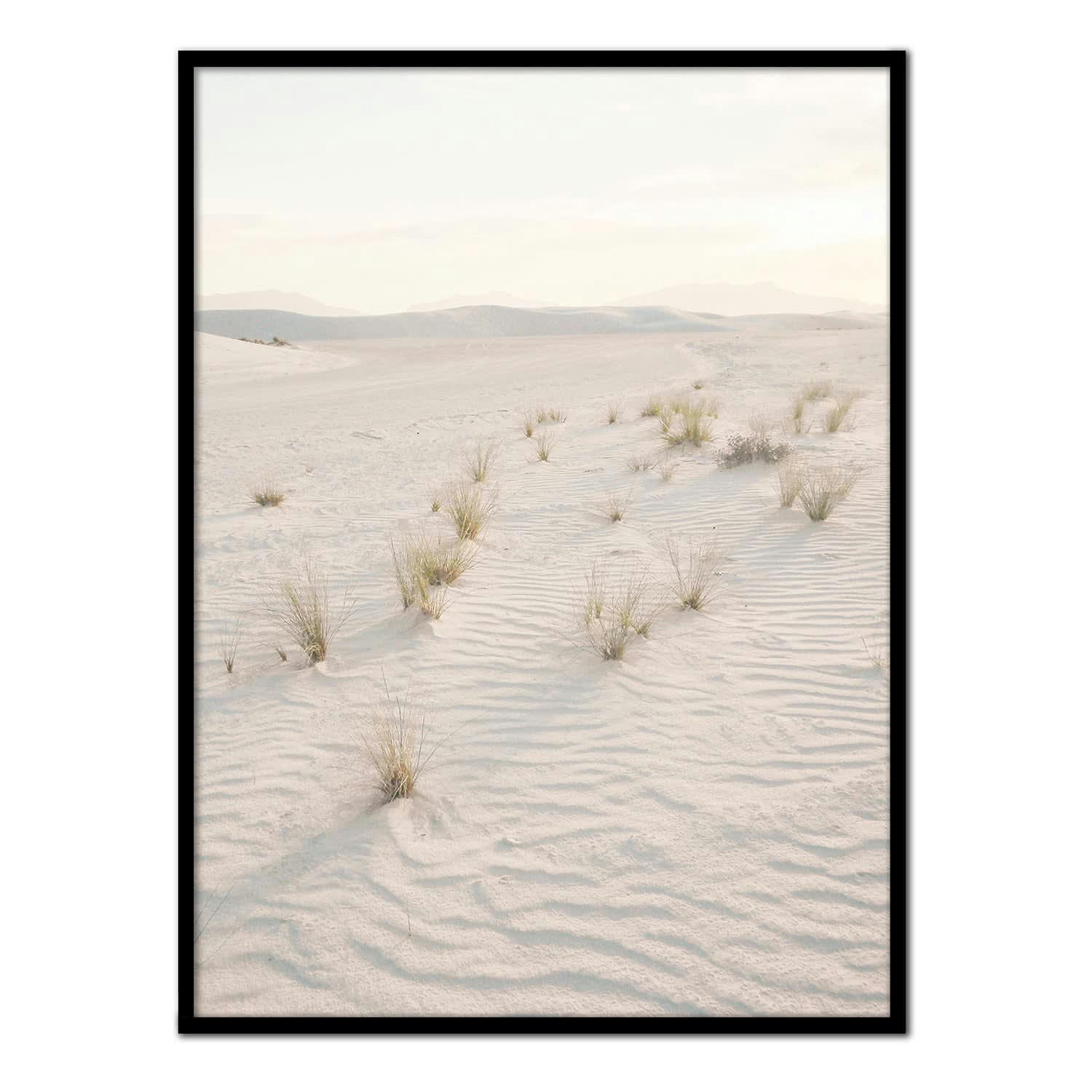DESIERTO - Affiche avec cadre noir - Sable du Désert - 30x40