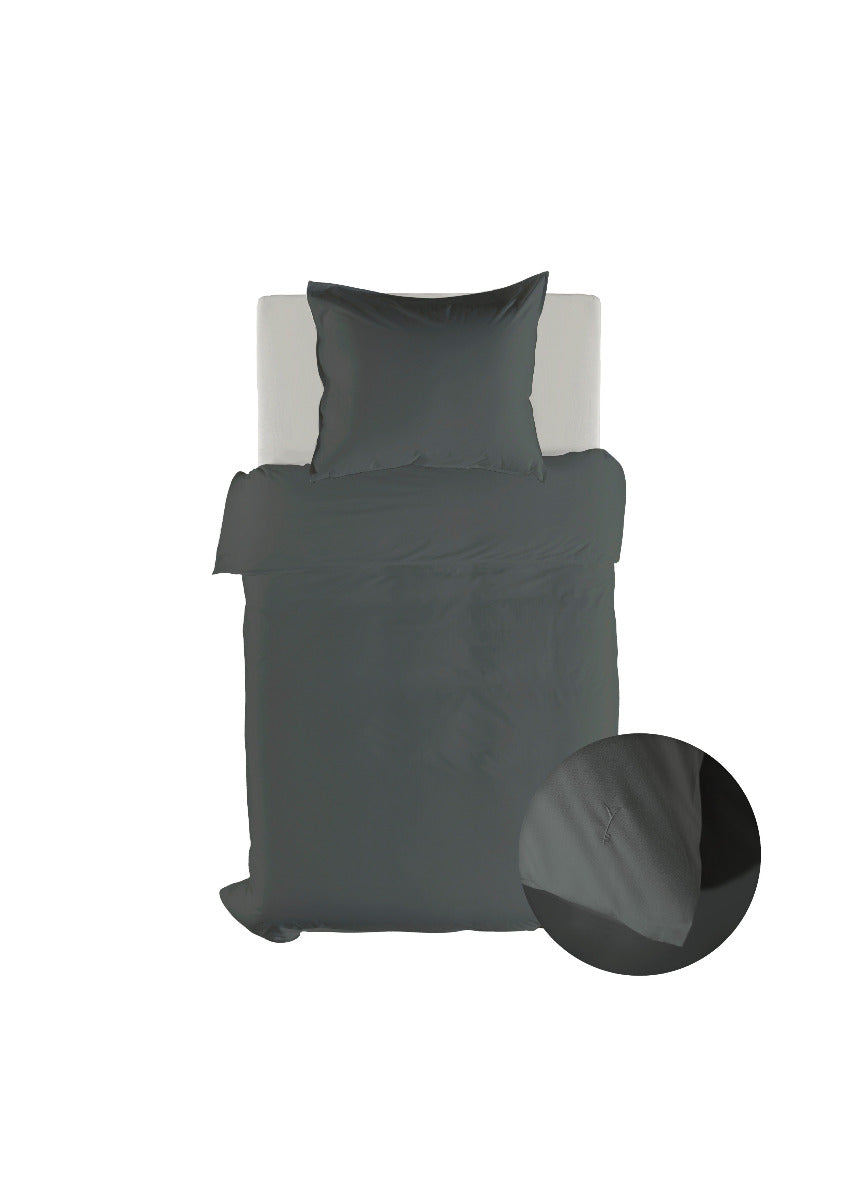 Yellow Dekbedovertrek Katoen Perkal Suites Mumbai - beluga grey