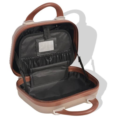 NNEVL Four Piece Hardcase Trolley Set Champagne