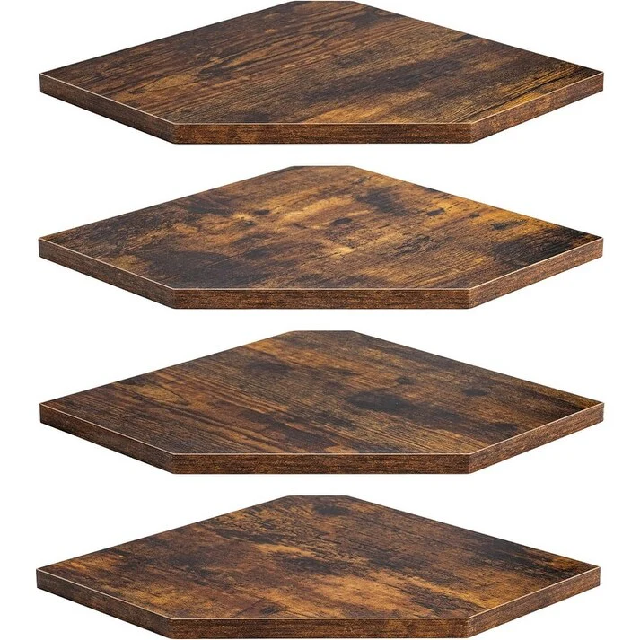 Corner Shelf Wall Mount, Floating Corner Shelves, Set of 4