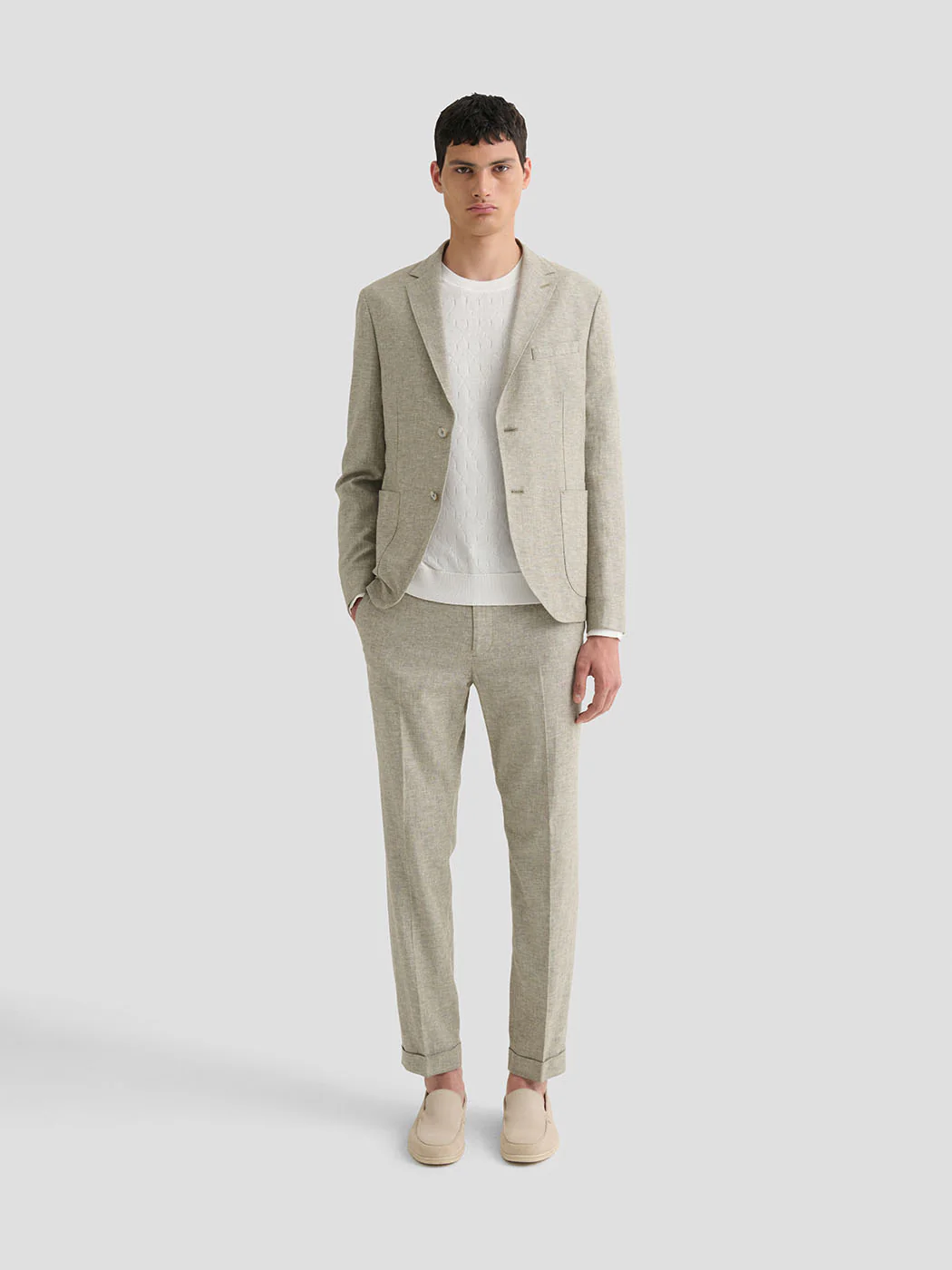 Pantalon de costume semi-élastiquée