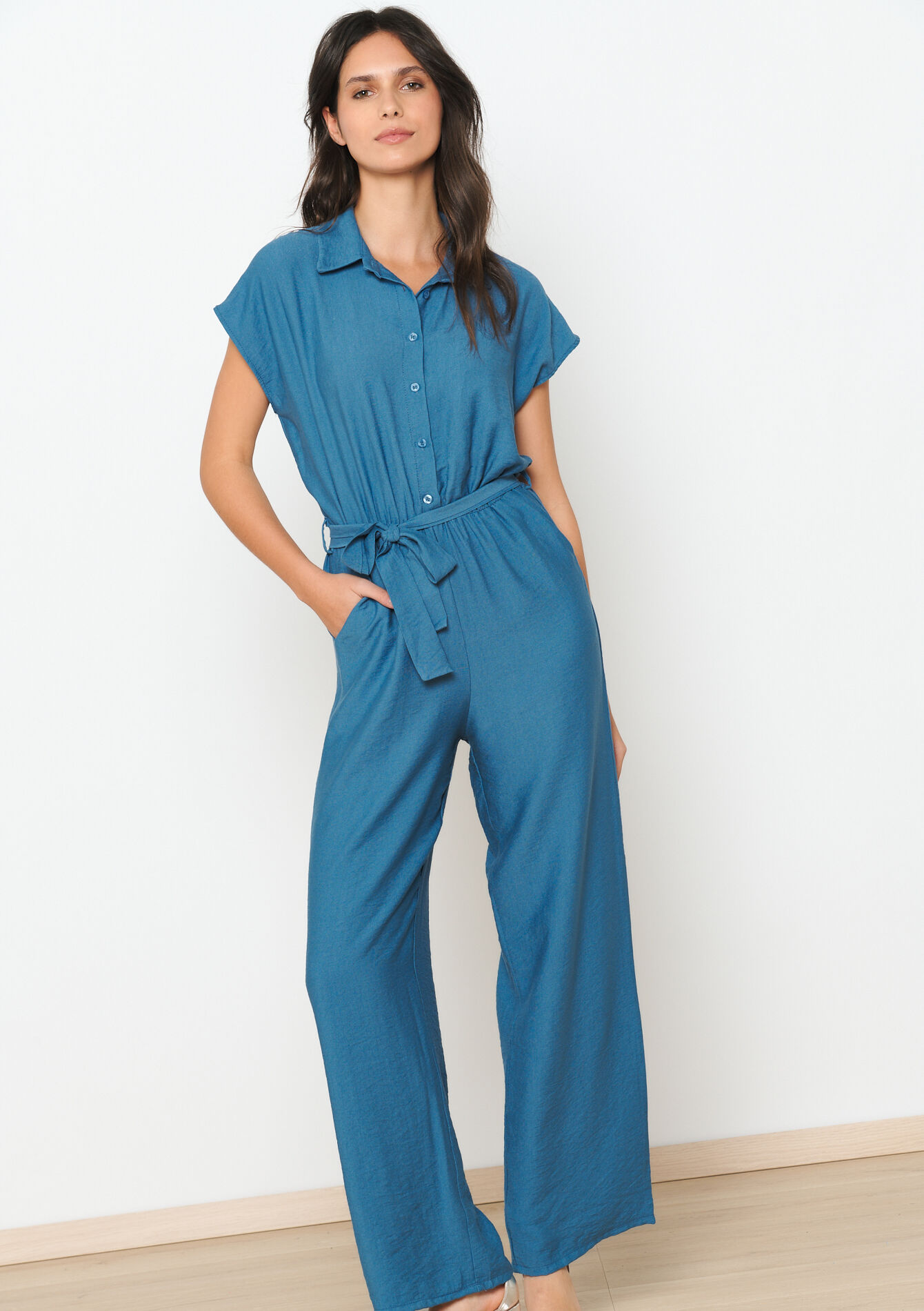 Jumpsuit met korte mouwen