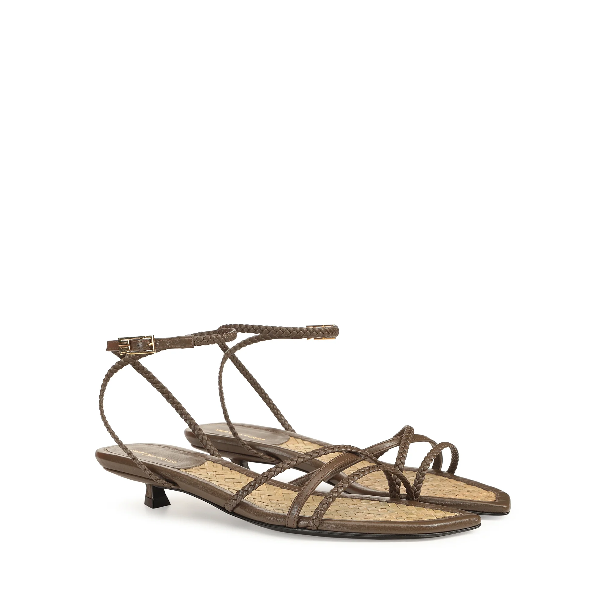 Braid Sandali - Walnut