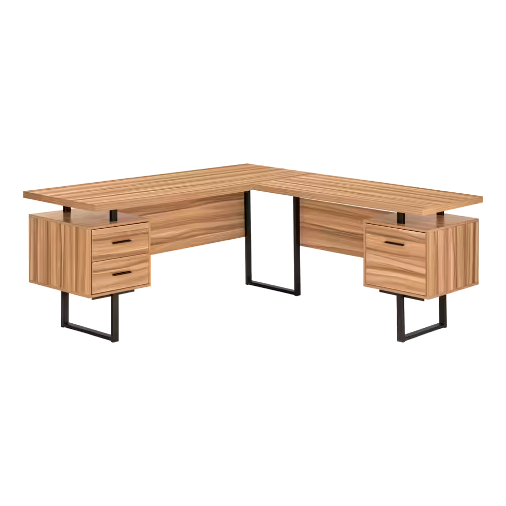 Monarch Specialities L-Shaped Floating Computer Desk