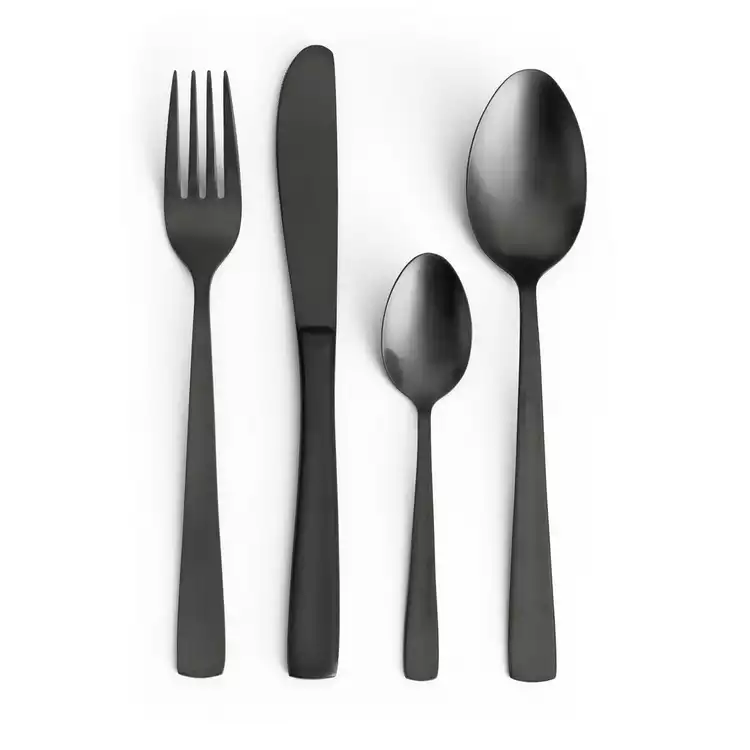 Habitat Satin 16 Piece Stainless Steel Cutlery Set