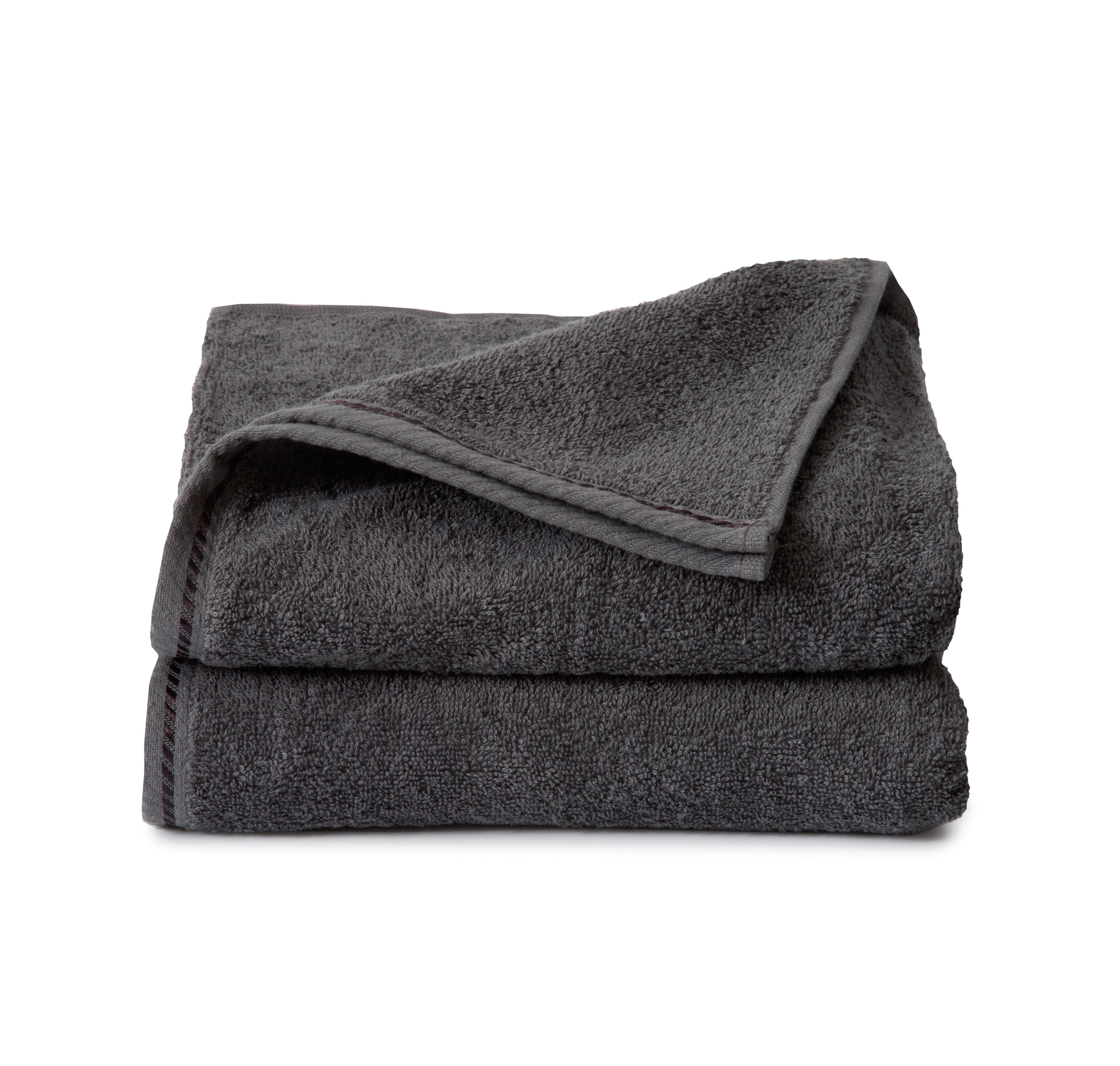 Ten Cate handdoeken 50x100 - handdoekenset 2 stuks - 100% katoen - antraciet