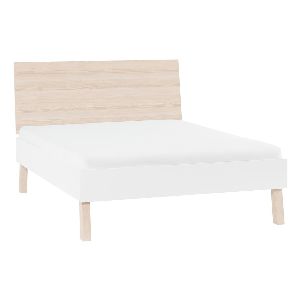 - Lit 160x200cm blanc