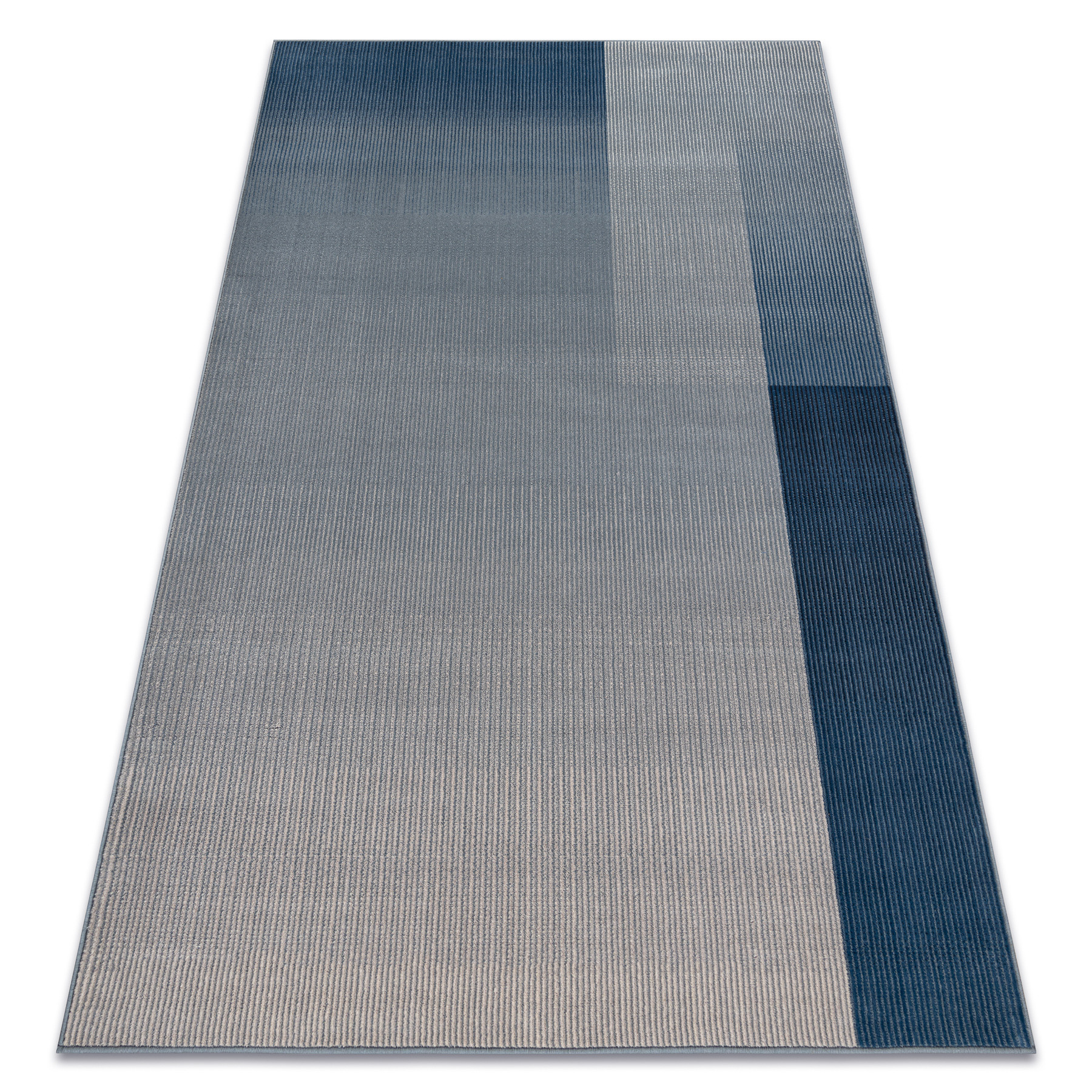 Dywan wełniany NAIN Geometryczny 7710/51644 beż / niebieski 80x150 cm