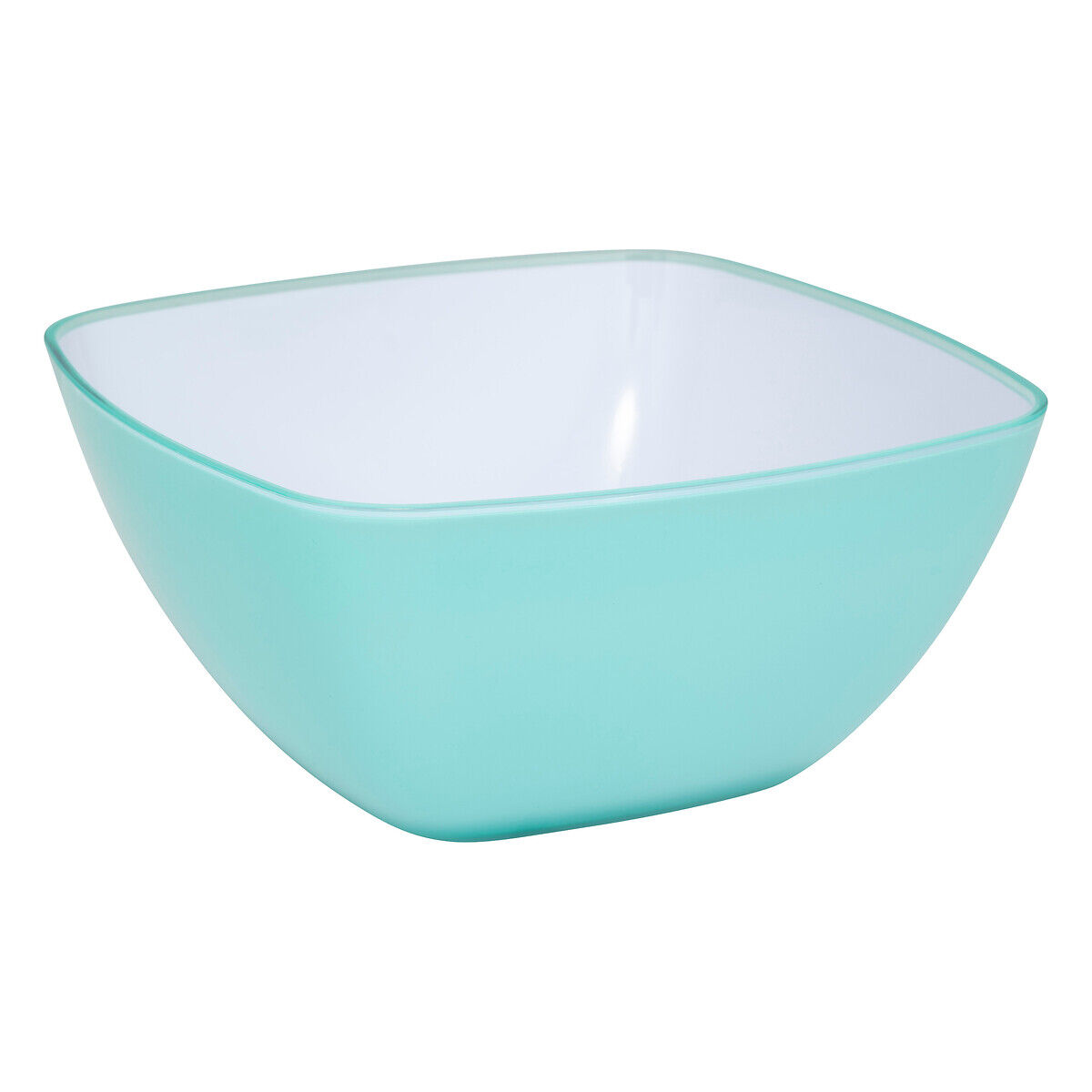 Saladeira quadrada azul claro 25cm