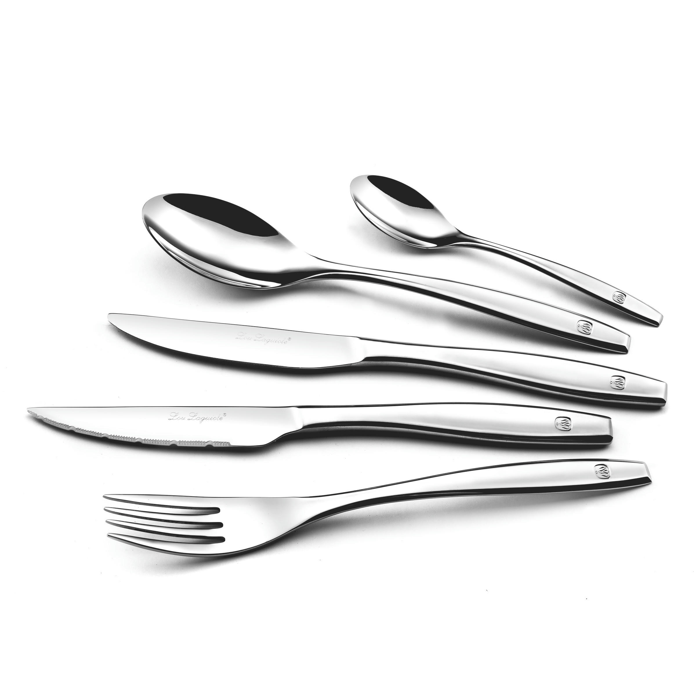 FIGURE - Ménagère 62 couverts en Acier Inoxydable