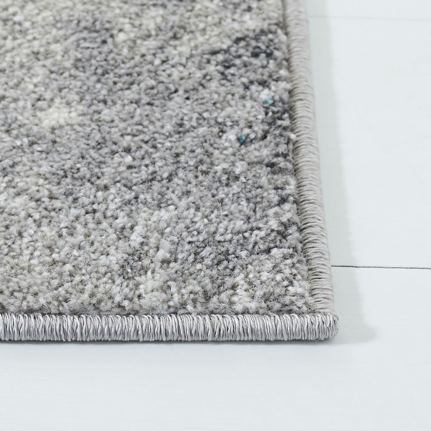 ADIRONDACK - Tapis de salon interieur en turquoise & grey, 155 x 229 cm